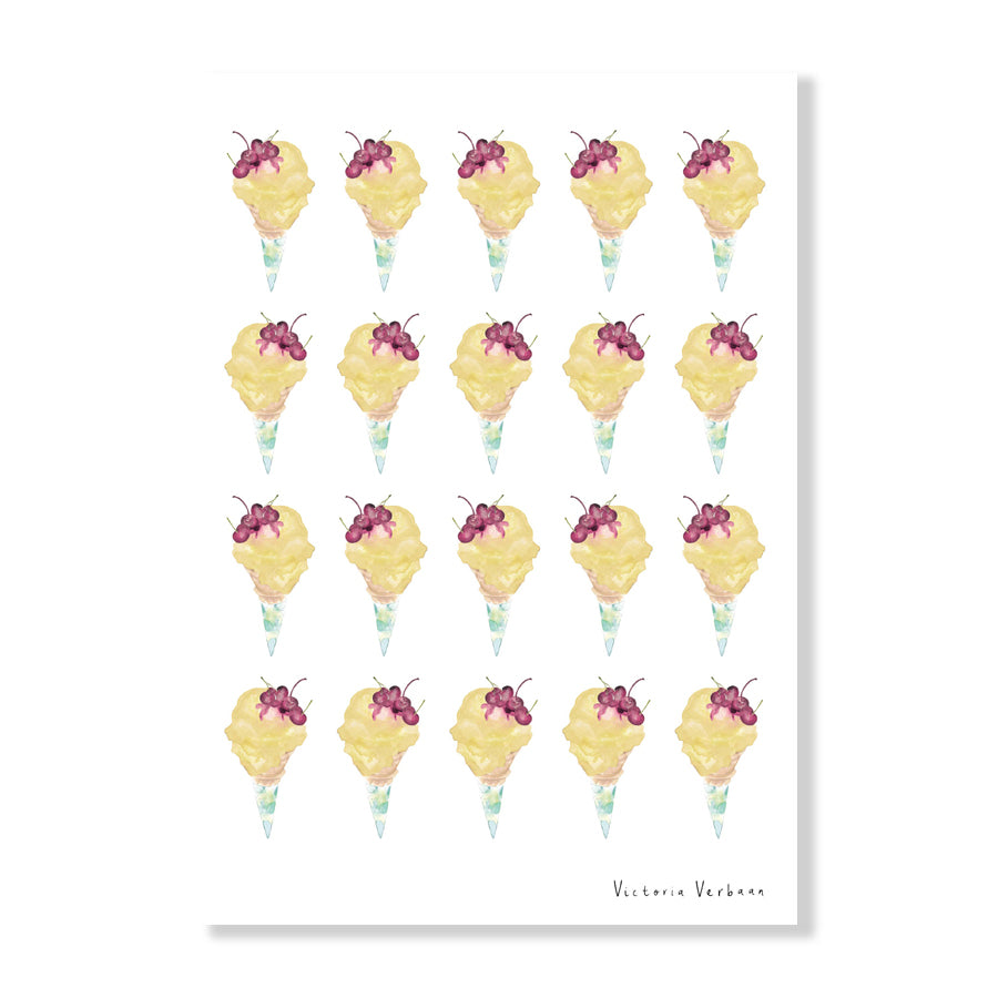 Ice Cream A to B | Poster Print