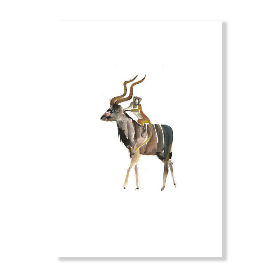 Kudu And His Sweet Ride | Fine Art Print