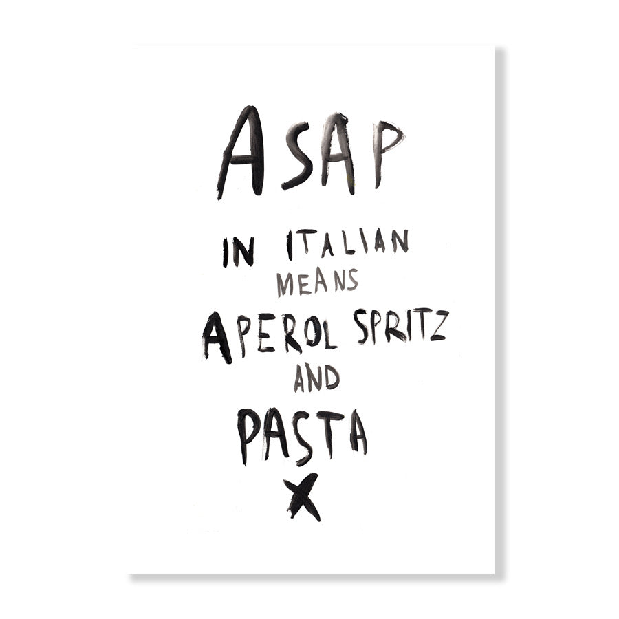 ASAP in Italian | Fine Art Print