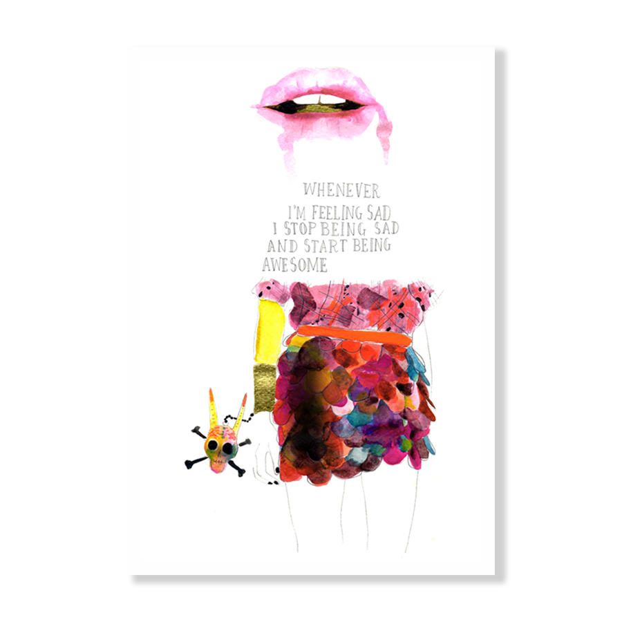 Little Miss Awesome | Poster Print