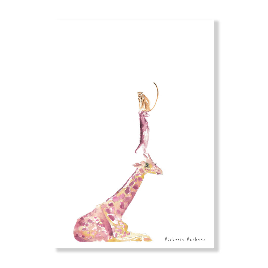 Giraffe & Friends | Poster Print